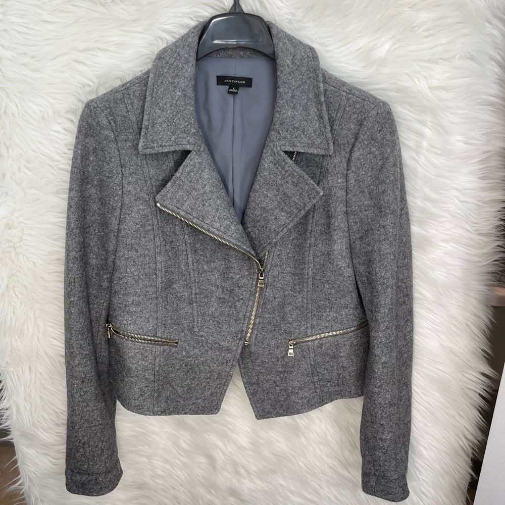 Ann Taylor - Wool Moto Jacket